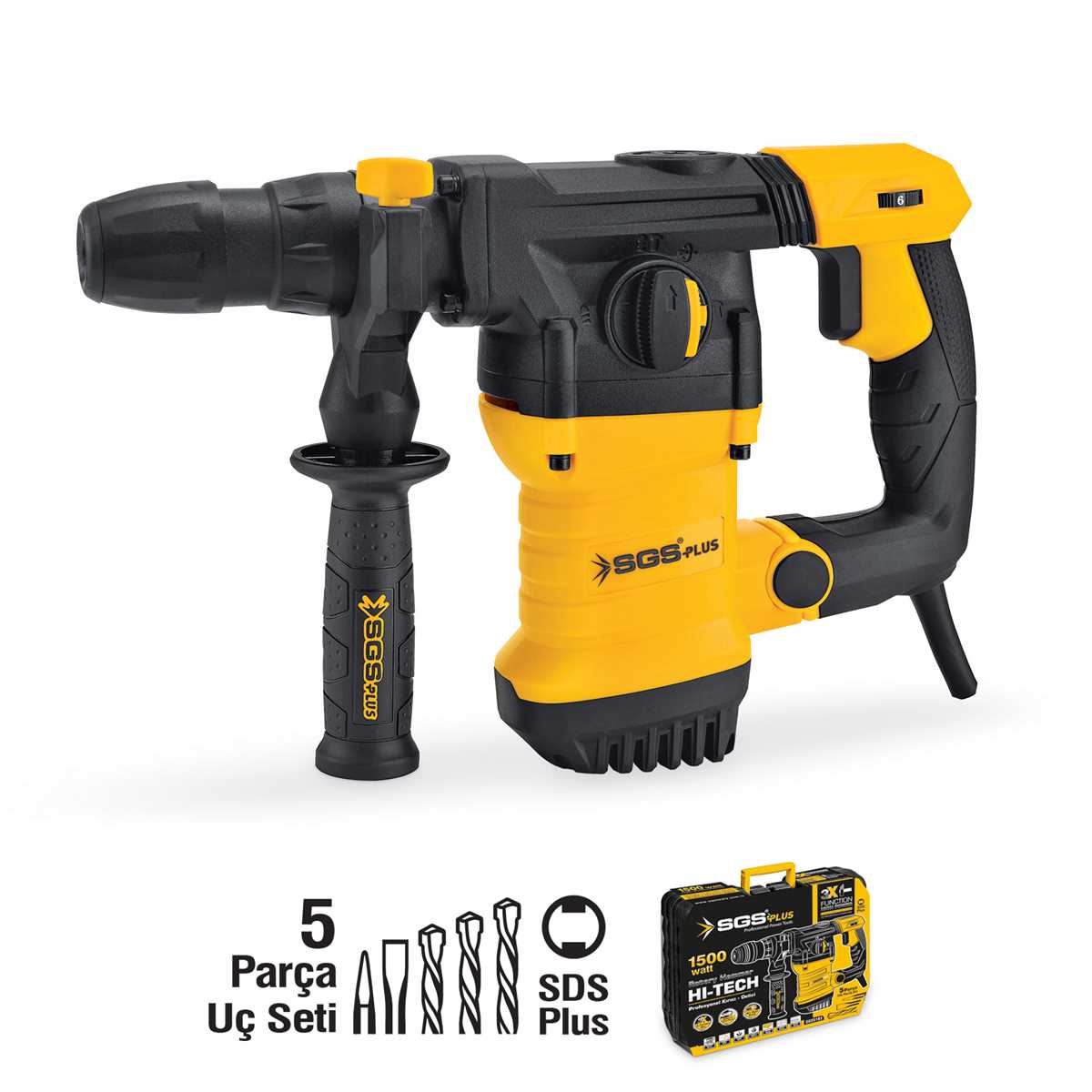 SGS Kırıcı Delici Matkap 1500 Watt (SDS Plus) (2/Koli)✓